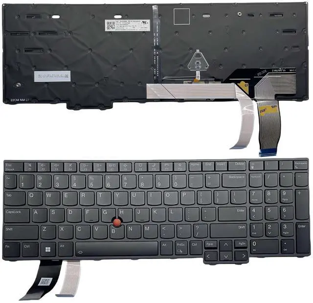 Main image of YIJIATech Laptop Keyboard with Screwdriver US Layout for Lenovo ThinkPad T16 Gen 1, P16S Gen 1, L15 Gen 3 Black Frame with Backlight and Remote Sensor SN21K04856 5N21K05078 SG-B1530-XUA