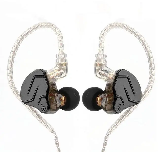 Main image of HIFIXAUDIO KZ ZSN Pro X Hybrid HiFi Earphones, 1BA + 1DD Dual Driver, Zinc Alloy Metal Shell, Detachable Recessed 2Pin Cable, Ergonomic in Ear Monitor for Premium Sound (with Mic, Black)