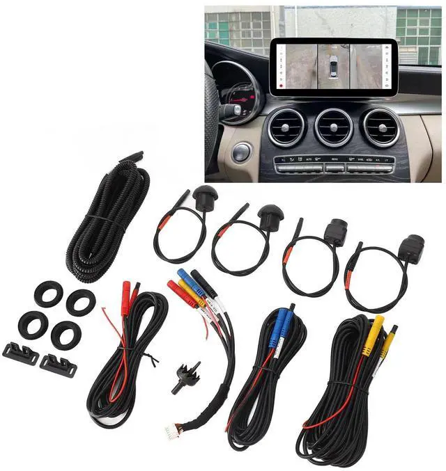 Alt view image 5 of 5 - 360 Degree Car Camera , Easy Installation Panoramic Surround View Camera System IP68AHD High Resolution for Android Auto Radio (1080P)