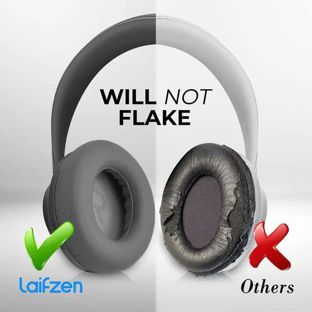 Alt view image 5 of 5 - Lambskin QC Ultra Bose Earpads Real Leather Ear Pads Cushions Sheepskin Replacement Cups for Bose QuietComfort Ultra Noise Canceling Headphones (QC Ultra White)