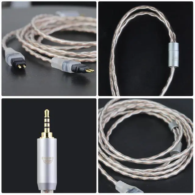 Alt view image 3 of 5 - okcsc HD580 to 2.5MM Upgraded Replacement Cable for SENNHEISER Earphones Cable 4 Core for SENNHEISER HD580 HD600 HD650 HD25 HD660S HD565 HD545 4.92FT 2.5MM