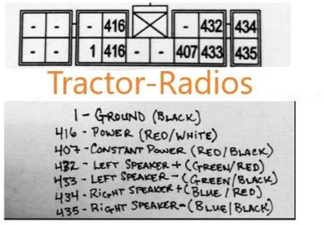 Alt view image 5 of 5 - KIOTI Radio Wire Pigtail Harness Part # TR-1500 NX RX DK CK Connector CD in Dash Stereo Plug Orange Tractor