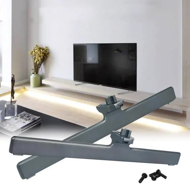 Alt view image 4 of 5 - 65A66H TV Stand Legs Table Top Holder Compatible with Hisense 65-inch 4K UHD Smart Google TV Model 65A66H, TV Stand Mount for 65" Hisense TV 65A66H, 65A66H Television Legs