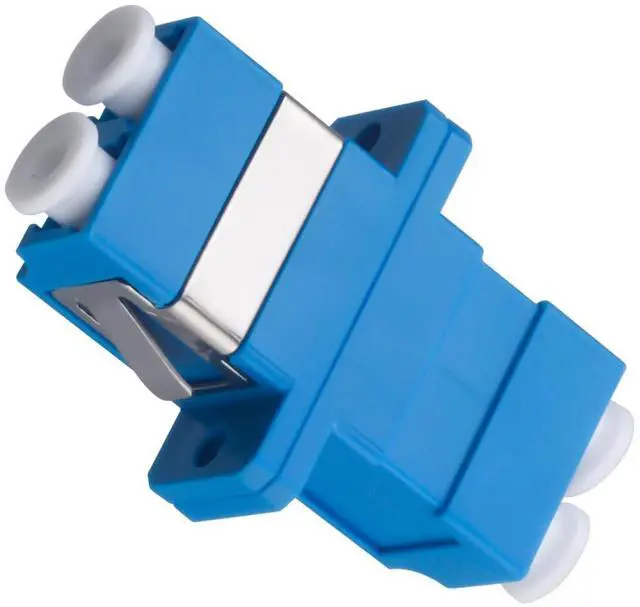 Alt view image 2 of 5 - Xunsomten - 100 pcs LC to LC Fiber Optic Coupler Adapter LC Coupler Duplex Singlemode (SM) Fiber Optic Cable Adapter LC-LC Duplex Single Mode Connector