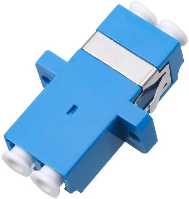 Alt view image 4 of 5 - Xunsomten - 100 pcs LC to LC Fiber Optic Coupler Adapter LC Coupler Duplex Singlemode (SM) Fiber Optic Cable Adapter LC-LC Duplex Single Mode Connector