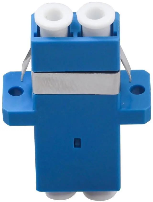 Alt view image 5 of 5 - Xunsomten - 100 pcs LC to LC Fiber Optic Coupler Adapter LC Coupler Duplex Singlemode (SM) Fiber Optic Cable Adapter LC-LC Duplex Single Mode Connector