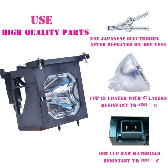Alt view image 2 of 5 - ZECARFA LMP-H200 Replacement Lamp Bulb for Sony VPL-VW40 VPL-VW50 VPL-VW60 Projector Lamp with Housing