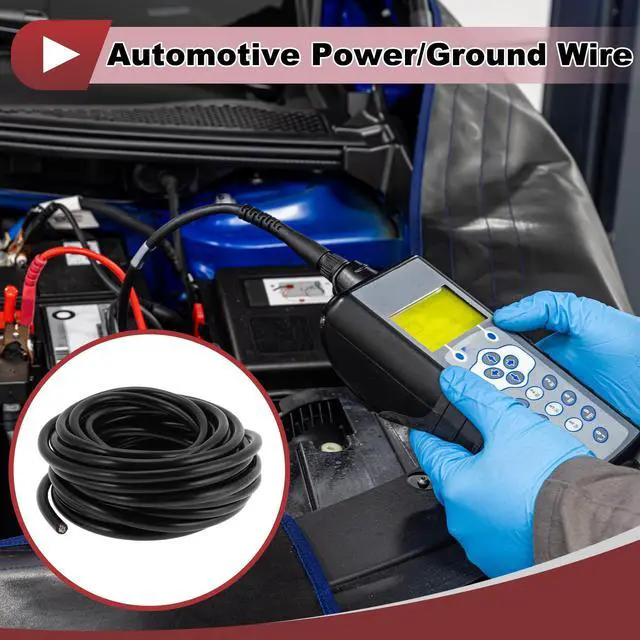 Alt view image 2 of 5 - HEROFFIX Ground Wire Power Wire 33FT Black TC 1 Pc 16AWG 8 Conductor Fully Insulated & Soft Touch Jacket Universal