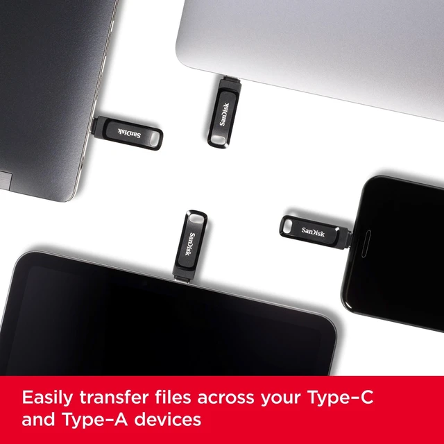 Alt view image 2 of 5 - SanDisk 32GB Ultra Dual Drive Go USB Type-C Flash Drive, Black - SDDDC3-032G-G46