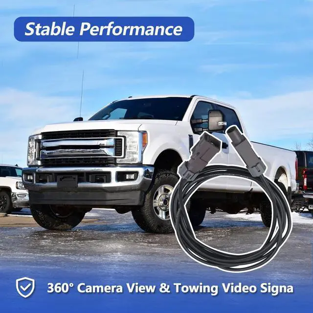 Alt view image 5 of 5 - HC3Z-14D202-M Reverse Camera Cable Harness Assembly Fit for Ford 2017-2022 F-250 F-350 Super Duty w/Towing System