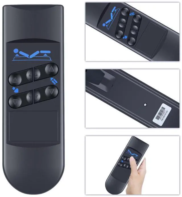 Alt view image 4 of 5 - SJUIF Bed Motor Hand Remote Control Replacement for Okimat II, 6 Button 5 Pin Remote for Okin Refined Hospital Beds