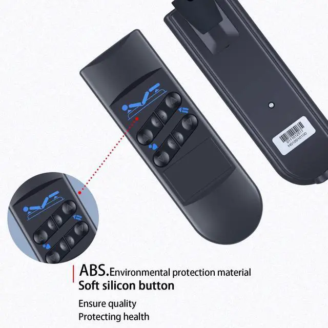 Alt view image 5 of 5 - SJUIF Bed Motor Hand Remote Control Replacement for Okimat II, 6 Button 5 Pin Remote for Okin Refined Hospital Beds