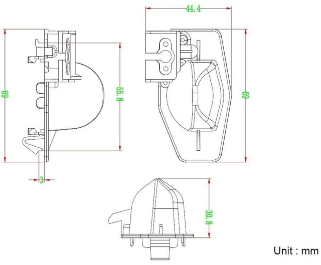 Alt view image 3 of 5 - for Honda Odyssey Car Rear View Camera Back Up Reverse Parking Camera/Plug Directly HD Camera