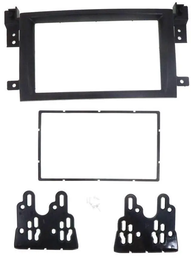 Alt view image 2 of 5 - YuYue Radio Stereo Panel for Suzuki Grand Vitara 2005 2006 2007 2008-2017 2 Din Car Radio Frame Fascia Panel DVD Stereo CD Panel Dash Mount Refit Installation Trim Kit Frame (Black)