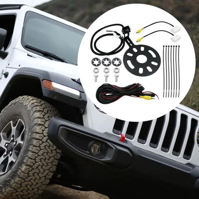 Alt view image 3 of 5 - Newnessai Adjustable Spare Tire Backup Camera, Rear View Reverse Parking Camera, Replacement for Jeep Wrangler JK 2007-2018 Rubicon 2007-2020, Replacement for Hummer H3 2005-2010