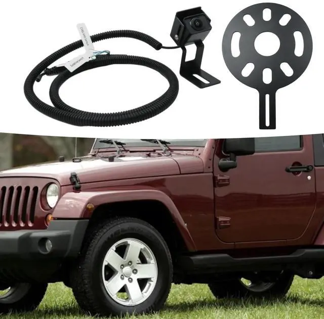 Alt view image 5 of 5 - Newnessai Adjustable Spare Tire Backup Camera, Rear View Reverse Parking Camera, Replacement for Jeep Wrangler JK 2007-2018 Rubicon 2007-2020, Replacement for Hummer H3 2005-2010