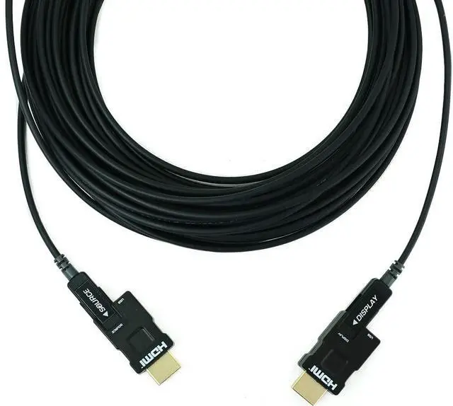 Alt view image 2 of 3 - Opticis LHM2-PP30 Model LHM2-P HDMI 2.0 30 Meters Detachable Active Optical Cable with Plenum Jacket, Transmits HDMI Data Up to 100m (328 feet) Over Hybrid Cable, Supports 3D Contents Transmission