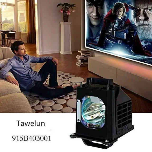 Alt view image 4 of 5 - Tawelun 915B403001 Replacement Lamp 915B403001 Projection Replacement Lamp with Housing for WD-60735, WD-60737, WD-60C8, WD-82837, WD-73737