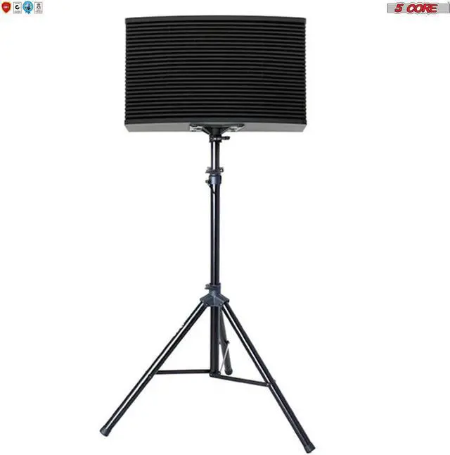 Alt view image 4 of 7 - 5 Core 2 Pieces PA Speaker Stands Adjustable Height Professional Heavy Duty Tripod Mounting Bracket; Pieces Carrying Bag; Extend from 40 to 72 inches; Black - Supports 132 lbs SS HD 2PK BLK BAG