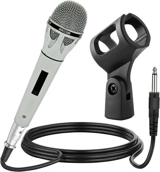 Main image of 5 CORE Premium Vocal Dynamic Cardioid Handheld Microphone Unidirectional Mic with 16ft Detachable XLR Cable to ¼ inch Audio Jack and On/Off Switch for Karaoke Singing PM 817 CH