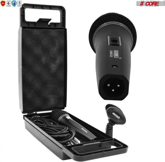 Alt view image 2 of 7 - 5 Core Professional Microphone Audio Dynamic Cardiod Karaoke Singing Wired Mic Music Recording Karaoke Microphone PM625 Ratings (ND 235X)