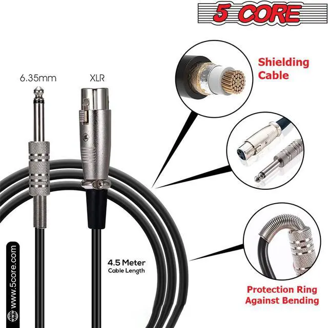 Alt view image 5 of 7 - Professional Microphone Audio Dynamic Cardiod Karaoke Singing Wired Mic Music Recording Karaoke Microphone 5 Core PM625 Ratings (MIC 260)