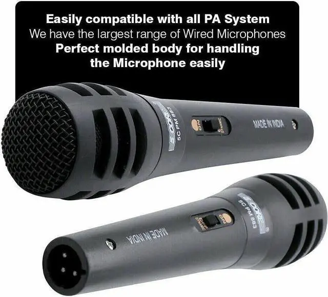 Alt view image 7 of 7 - 5 Core Professional Microphone Audio Dynamic Cardiod Karaoke Singing Wired Mic Music Recording Karoke Microphone PM883