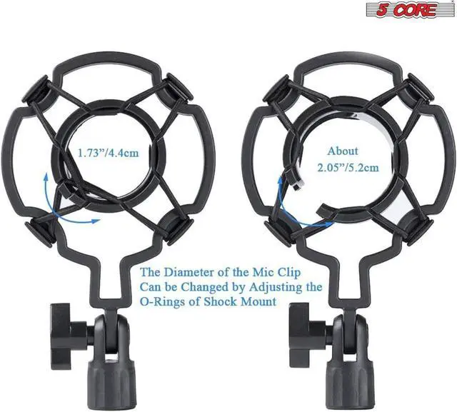 Alt view image 5 of 7 - 5 CORE XLR Microphone Condenser Mic w/Microphone ARM for Computer Gaming;  Podcast;  Tripod Stand Kit for Streaming;  Recording;  Vocals;  Voice;  Cardioids Studio Microphone RM 7 BG