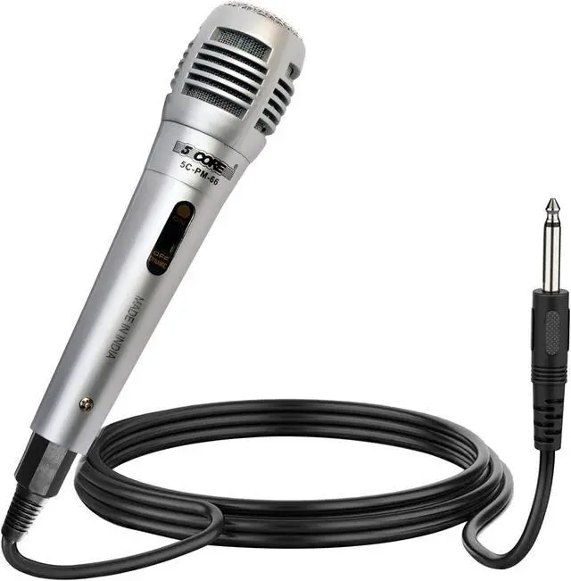 Alt view image 4 of 7 - 5Core Dynamic Microphone XLR Audio Cardioid Mic Vocal Karaoke Singing PM-66K 1 Pair