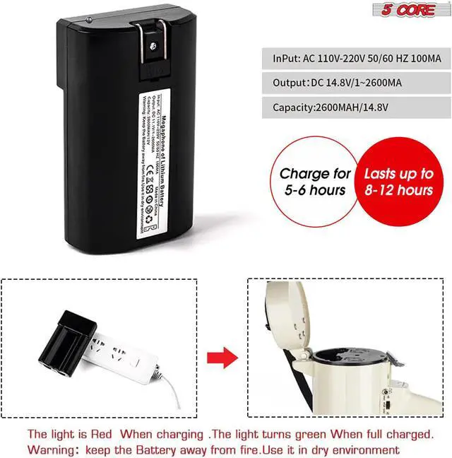 Alt view image 6 of 7 - Megaphone Bullhorn Cheer Horn Mic Recording Siren Blow Horn Hand Held Mega Phone Loudhailer 5 Core 3501 USB