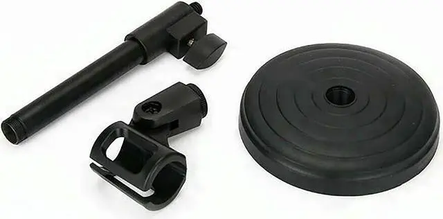 Alt view image 2 of 7 - Desktop Microphone Stand Table Desk Mic Holder Stands Clip Holder Mount Clamp Round Base Podcast Recording 5Core MS RBS BOOM Ratings Best Deal