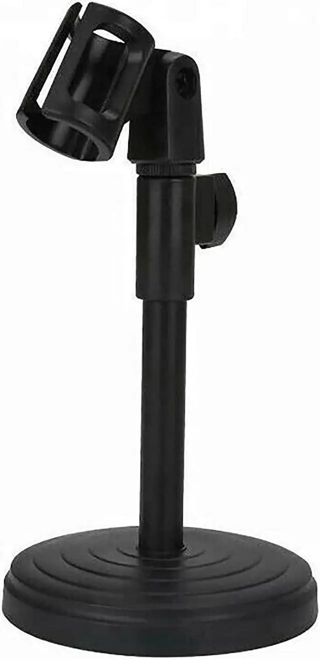 Alt view image 3 of 7 - Desktop Microphone Stand Table Desk Mic Holder Stands Clip Holder Mount Clamp Round Base Podcast Recording 5Core MS RBS BOOM Ratings Best Deal