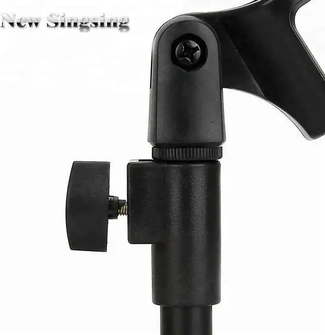 Alt view image 4 of 7 - Desktop Microphone Stand Table Desk Mic Holder Stands Clip Holder Mount Clamp Round Base Podcast Recording 5Core MS RBS BOOM Ratings Best Deal