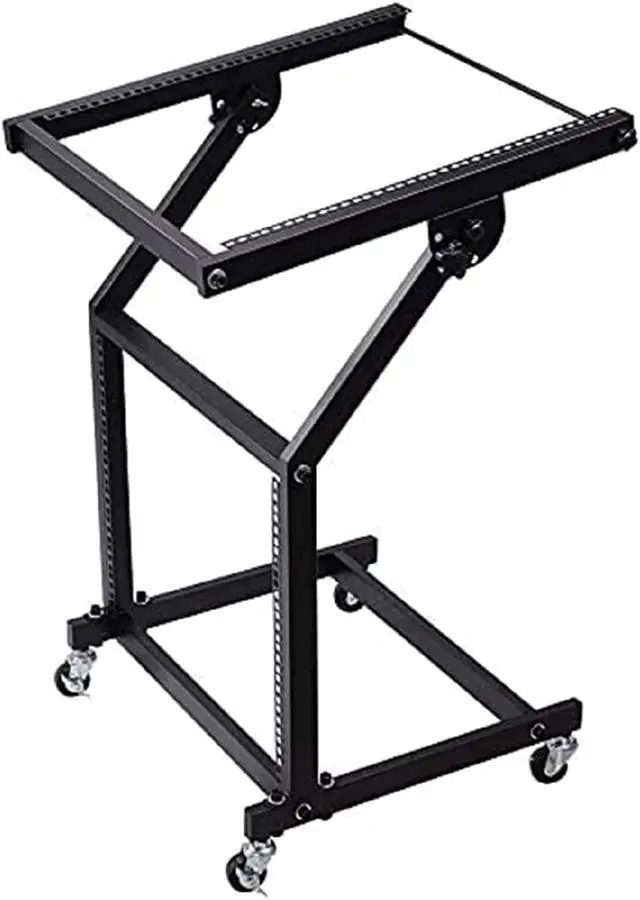 Main image of 9U Rack Mount DJ Gear Mixer Stand Professional Stage Equipment 9 U For Music Studio Booth Pro Audio Recording Cabinet Party Stage Show (with 4 Wheels; 4 Poles) 5 Core (9U) (RACK STAND 9U)