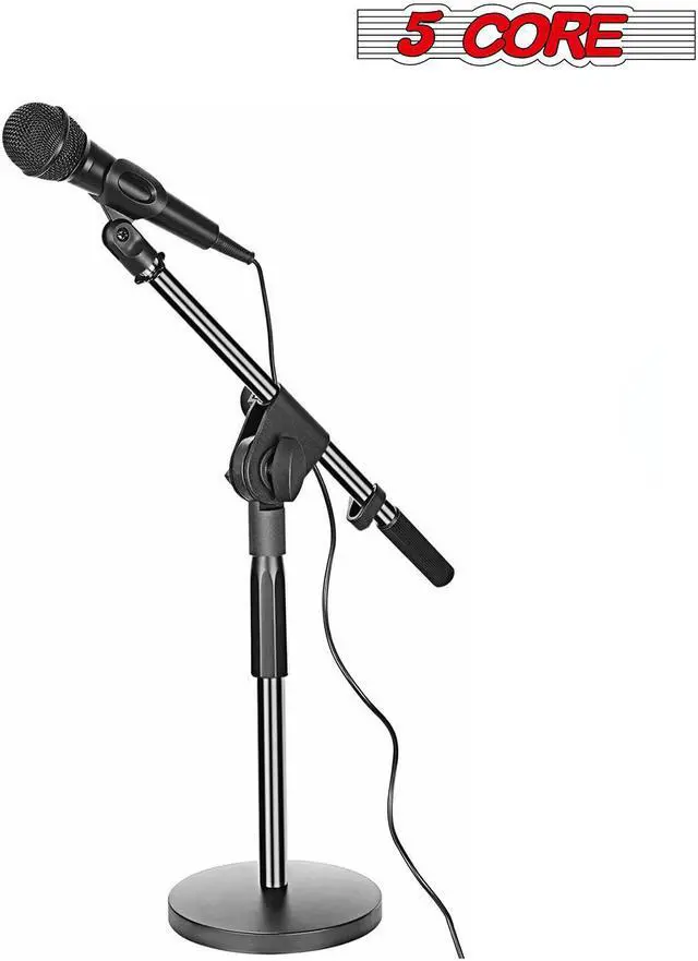 Alt view image 3 of 7 - 5Core Adjustable Desk Microphone Stand Boom Arm w/ NonSlip Mic Clip Twist Clutch MSSB