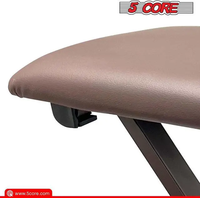 Alt view image 7 of 7 - 5Core Portable Piano Keyboard Music X-Style Adjustable Padded Stool Chair Seat Bench Brown KBB 02 BR