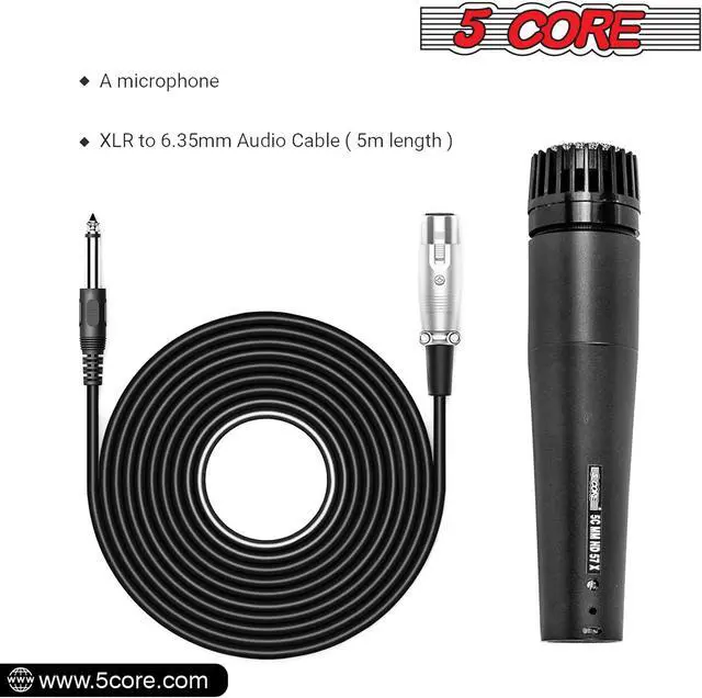 Alt view image 2 of 7 - 5Core Microphone Professional Audio Dynamic Cardiod Karaoke Singing Wired ND-57X