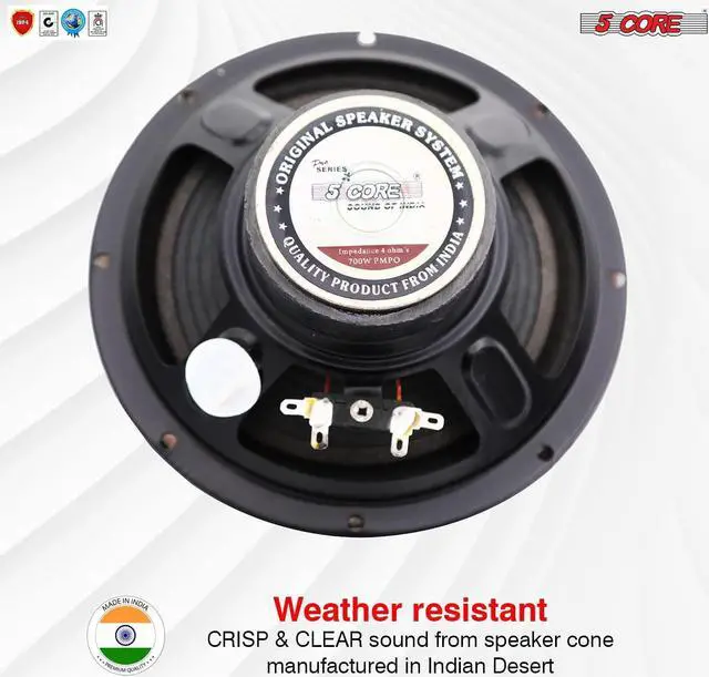 Alt view image 7 of 7 - 6.5 inch Car Subwoofer Replacement DJ Speaker Sub Woofer Loudspeaker Wide Range Loud 5 Core WF 672
