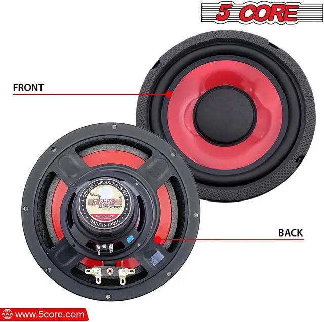Alt view image 3 of 7 - 6.5 inch Subwoofer Replacement Car Speaker DJ Speaker Sub Woofer Loudspeaker Wide Range Loud 5 Core WF 690 PP