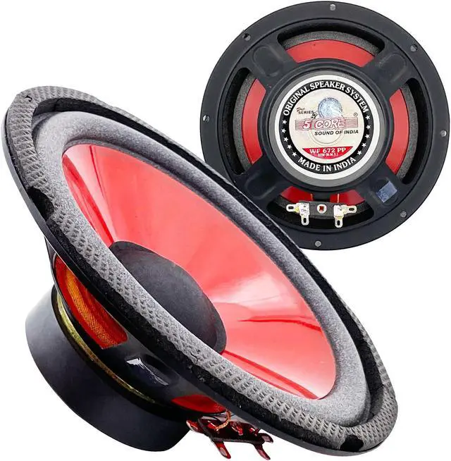 Alt view image 2 of 7 - Products 6 inch Subwoofer Replacement DJ Speaker Sub Woofer Loudspeaker Wide Range Loud 5 Core WF 672 PP