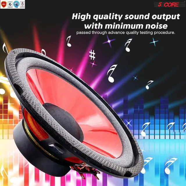 Alt view image 6 of 7 - Products 6 inch Subwoofer Replacement DJ Speaker Sub Woofer Loudspeaker Wide Range Loud 5 Core WF 672 PP
