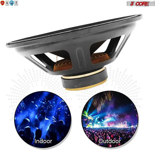 Alt view image 6 of 7 - 10 inch Car Audio Speaker bass woofer1000 Watt High Power Bass Surround Sound Stereo System DJ Loudspeaker Wide Range Foam Edge Cone 4 ohms 90mm 5 Core SP-1090Ratings