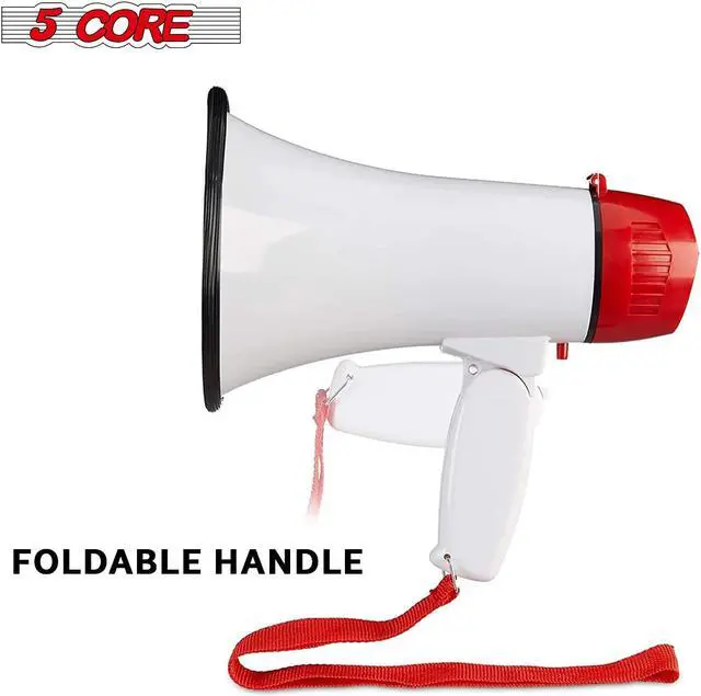 Alt view image 4 of 7 - Megaphone Speakers Blow Horn Pro Loud Speaker Bullhorn Handheld Siren Voice Recording 6R
