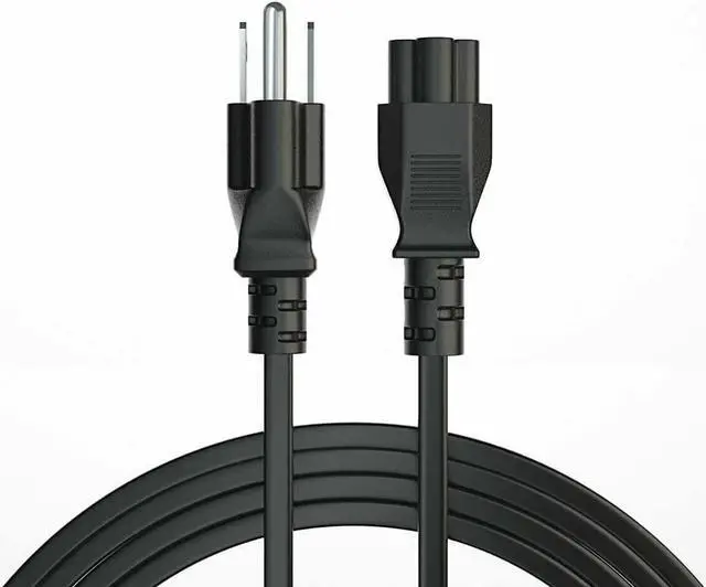 Main image of 5 Core Replacement UL Listed AC Wall Power Cord 10 Feet 3 Prong Universal AC Cable for LG TV Dell HP Asus Toshiba Lenovo Acer Samsung Laptop Notebook Computer Charger PL 1002