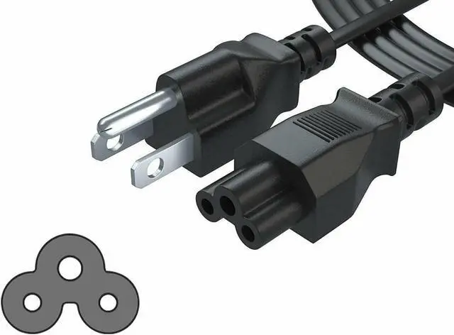 Alt view image 7 of 7 - 5 Core Replacement UL Listed AC Wall Power Cord 10 Feet 3 Prong Universal AC Cable for LG TV Dell HP Asus Toshiba Lenovo Acer Samsung Laptop Notebook Computer Charger PL 1002
