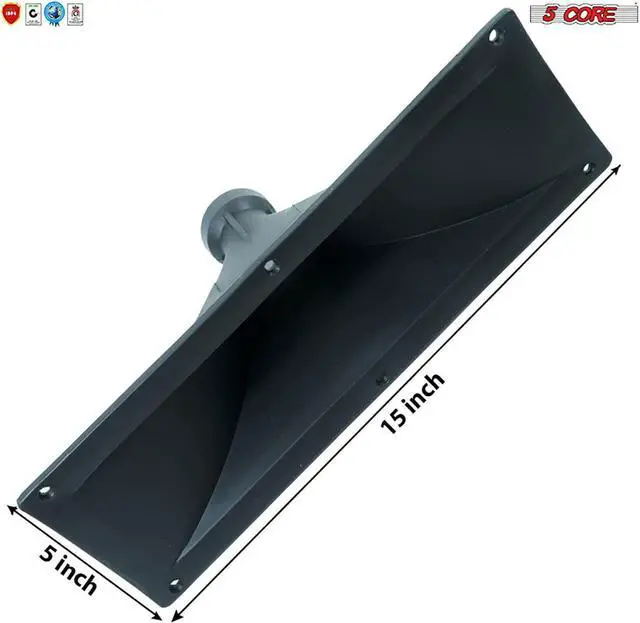 Alt view image 4 of 7 - 5 Core 15x5 Rectangle Plastic Screw-On Horn For Assorted Speaker Cabinets 34mm Throat HISE 15X5 1PC