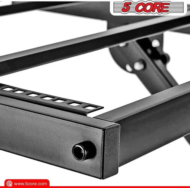 Alt view image 7 of 7 - 5 Core 16U Professional Rack Mount Stand DJ Mixer Case Studio Equipment Adjustable Stage Cart with Wheels Music Party Show Black RACK STAND 16U