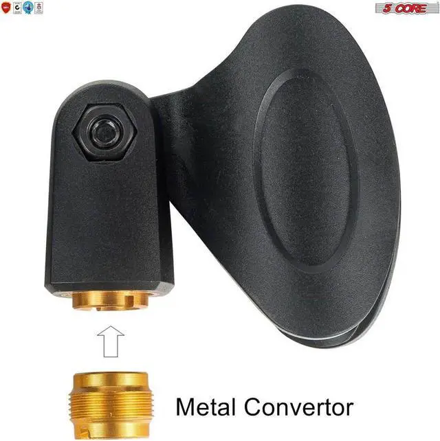 Alt view image 5 of 7 - 2-Pack Large Microphone Clips for all Handheld 5 Core MC 02 2PCS