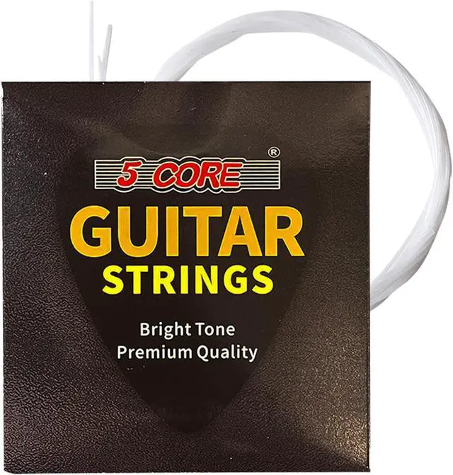 Main image of 5 Core Ukulele Strings;  Tuning Replacement 4 Pieces String in 1 Pack for Musical Instruments Easy for Beginners Easy on Fingertips for General Ukulele Sweet Sound UKS 1SET (4PCS)