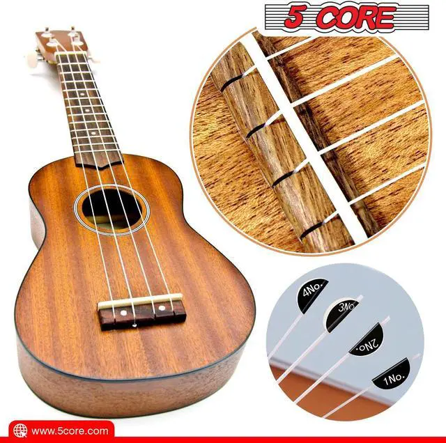 Alt view image 5 of 7 - 5 Core Ukulele Strings;  Tuning Replacement 4 Pieces String in 1 Pack for Musical Instruments Easy for Beginners Easy on Fingertips for General Ukulele Sweet Sound UKS 1SET (4PCS)